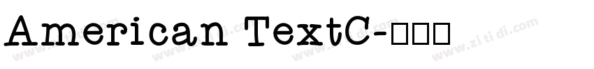 American TextC字体转换